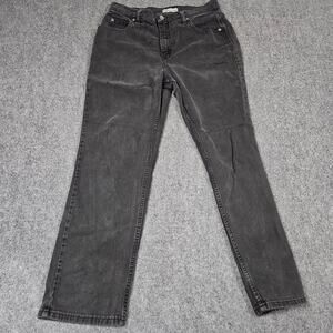 Vintage Riders Jeans Sz 12 M Lee‎ Relaxed Fit Black Denim Grunge Workwear